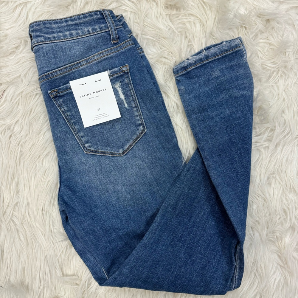 Flying Monkey BLACK LABEL Blue Skinny Jeans